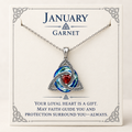 ✨Birthstone Celtic Trinity Knot Necklace – Meaningful Symbol of Love & Connection ❤️