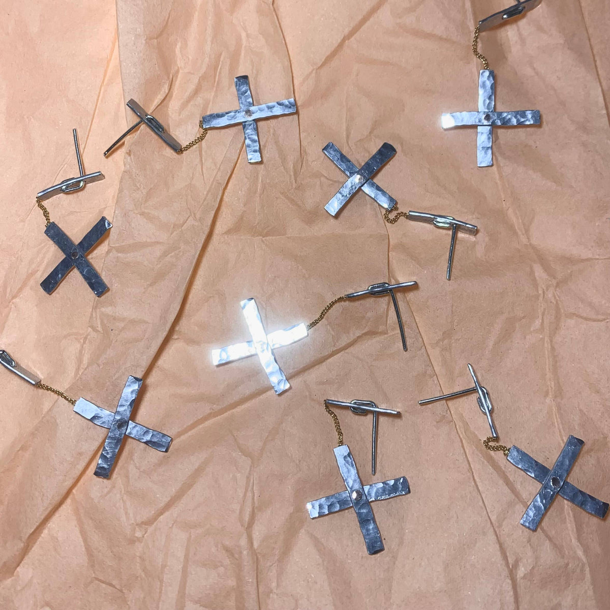 Dainty Cross Earrings