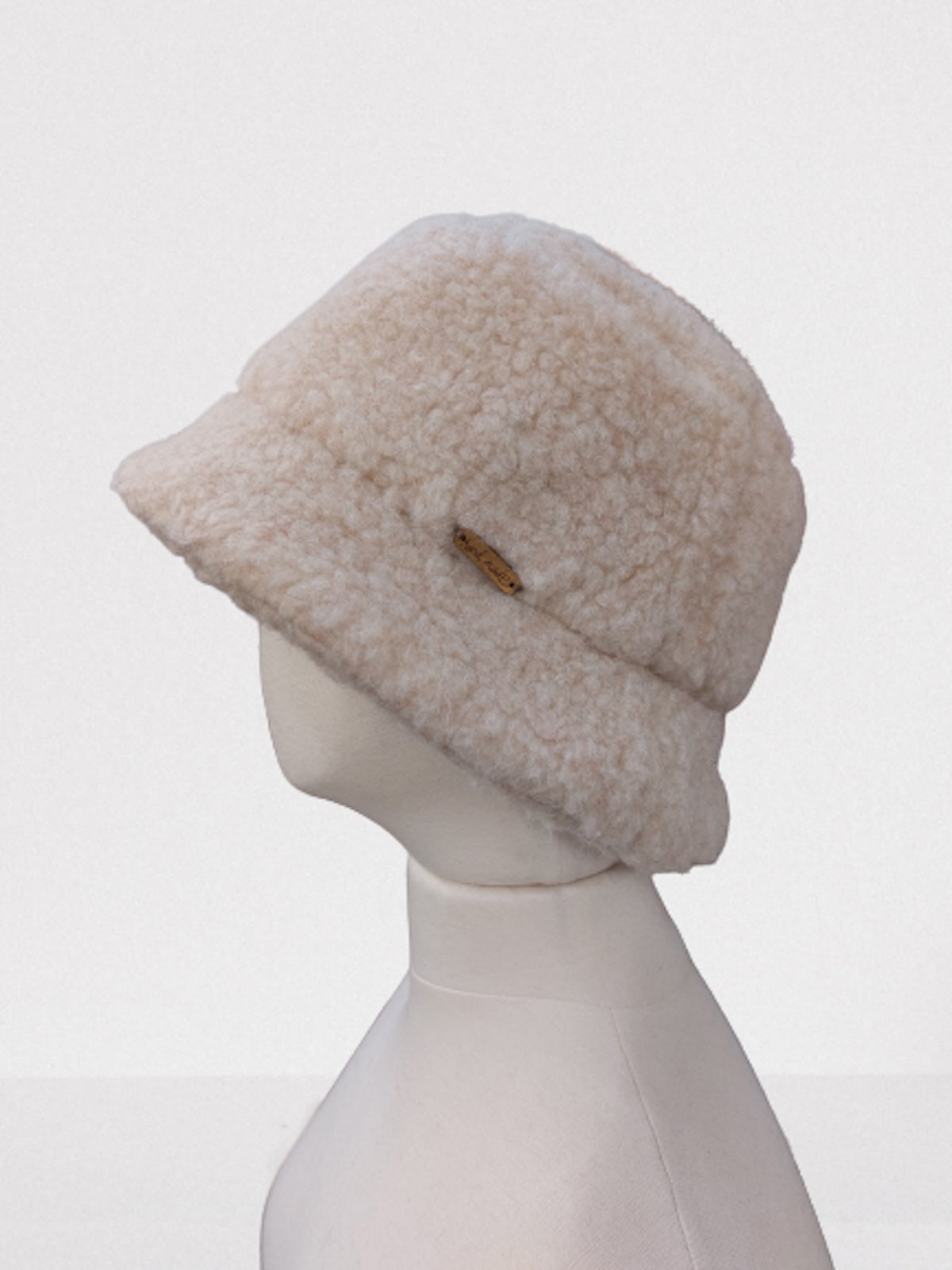 Natural 100% Wool Bucket Hat