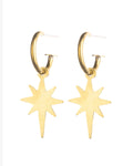 Starburst Hoop Earrings